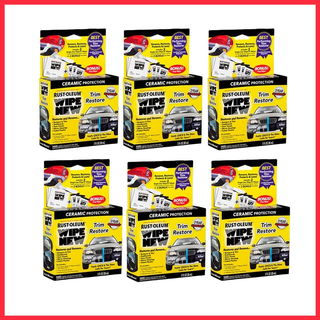Wipe New Trim Restorer - 6 Pack