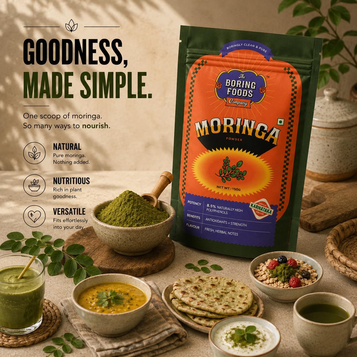 Moringa Powder | 150g | Nature's Multivitamin | Pure Drumstick Leaf Powder — Amazon image 6
