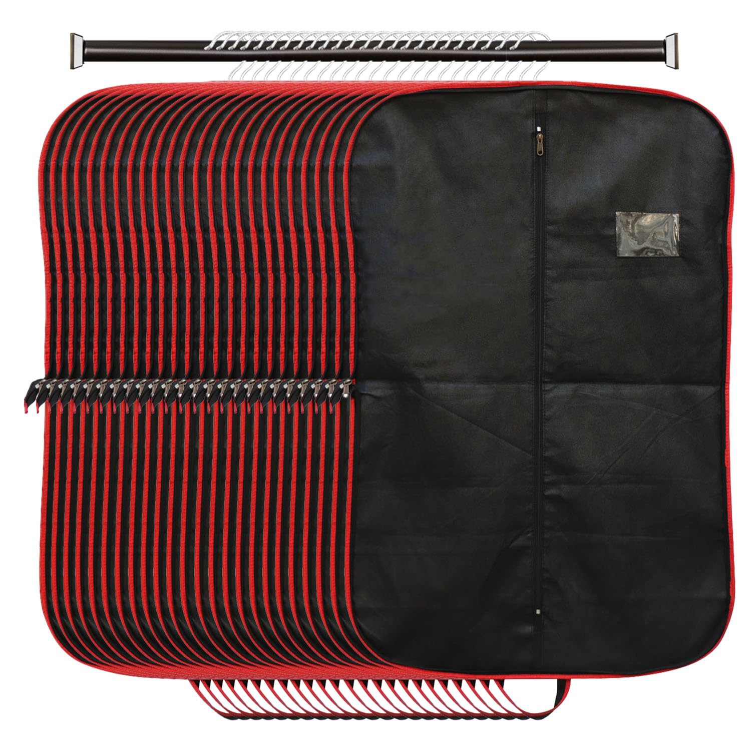 See full amazon price history chart for AMAK INC Non Woven Fabric Mens Coat Cover/Foldable Coat Cover/Hanging Blazer Cover With zipper Closure and Sturdy Hook Cloth Organizer for Dust Proof Jacket/Pack of 24 (Black & Red) AMAK INC Non Woven Fabric Mens Coat Cover/Foldable Coat Cover/Hanging Blazer Cover With zipper Closure and Sturdy Hook Cloth Organizer for Dust Proof Jacket/Pack of 24 (Black & Red) (B0BFJ7FMK6) Amazon Price History, Amazon Price Tracker