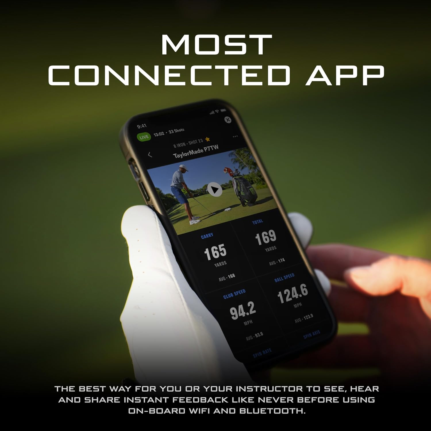 Full Swing Kit Golf Launch Monitor & Simulator Trusted by Tiger Woods | Portable Indoor/Outdoor Swing Data Analyzer | 16 Club & Ball Metrics | 5D Ai Machine Learning Radar | 4K Camera & OLED Display - Image 7