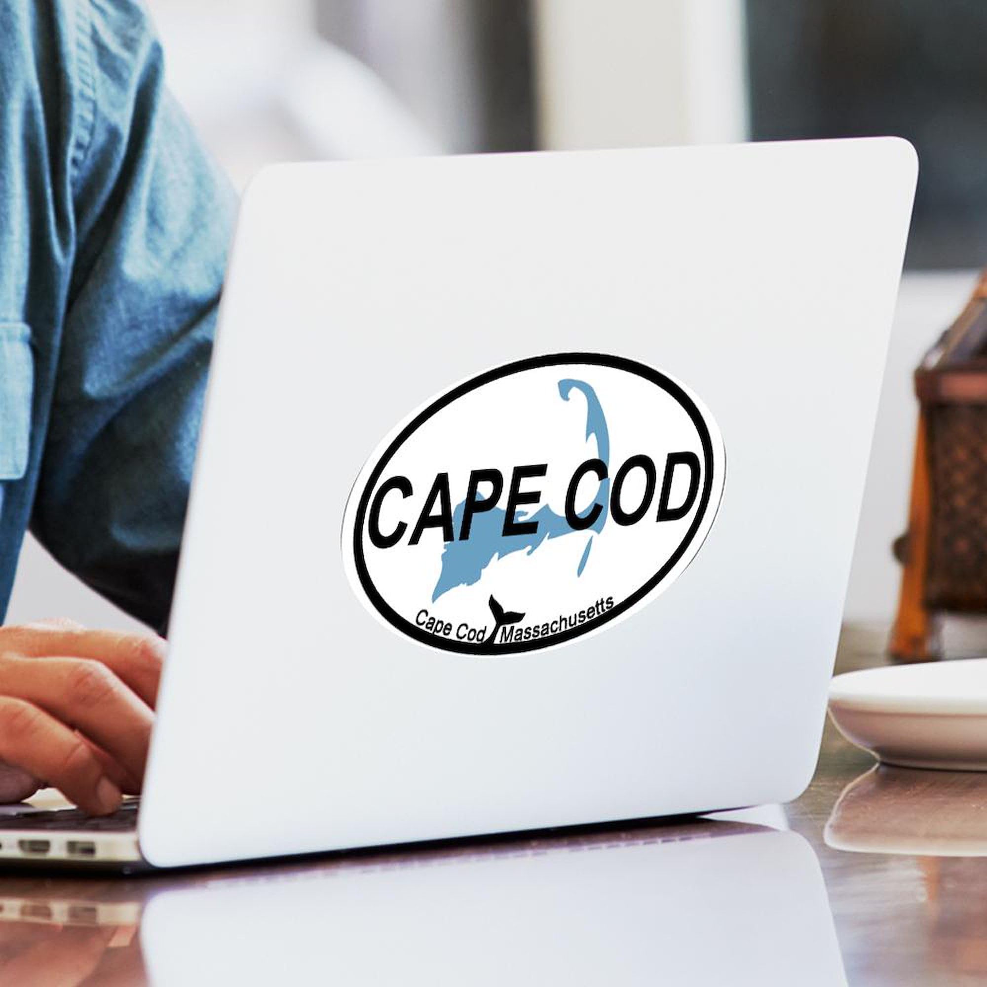 Small Cape Code Sticker Cape Cod Car Decal Cape Cod Oval Bumper Sticker - Weatherproof Vinyl ...