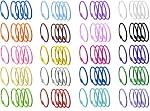Anneau de livre, 1 1/5" Bagues de pinces pour les chaînes à clés, les anneaux à cartes ouvertes, les bagues à clips pour bagues de livres, l'école de porte-clés, la maison ou le bureau (50Pack)