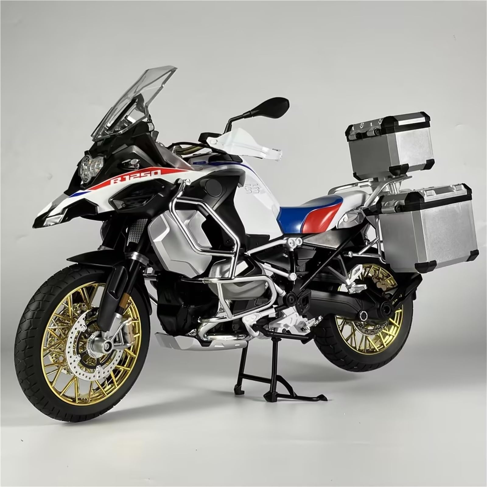 Per BMW R1250 GS ADV Modello Di Moto In Lega Pressofuso In Metallo Collezione Giocattoli Super Spray 1:6