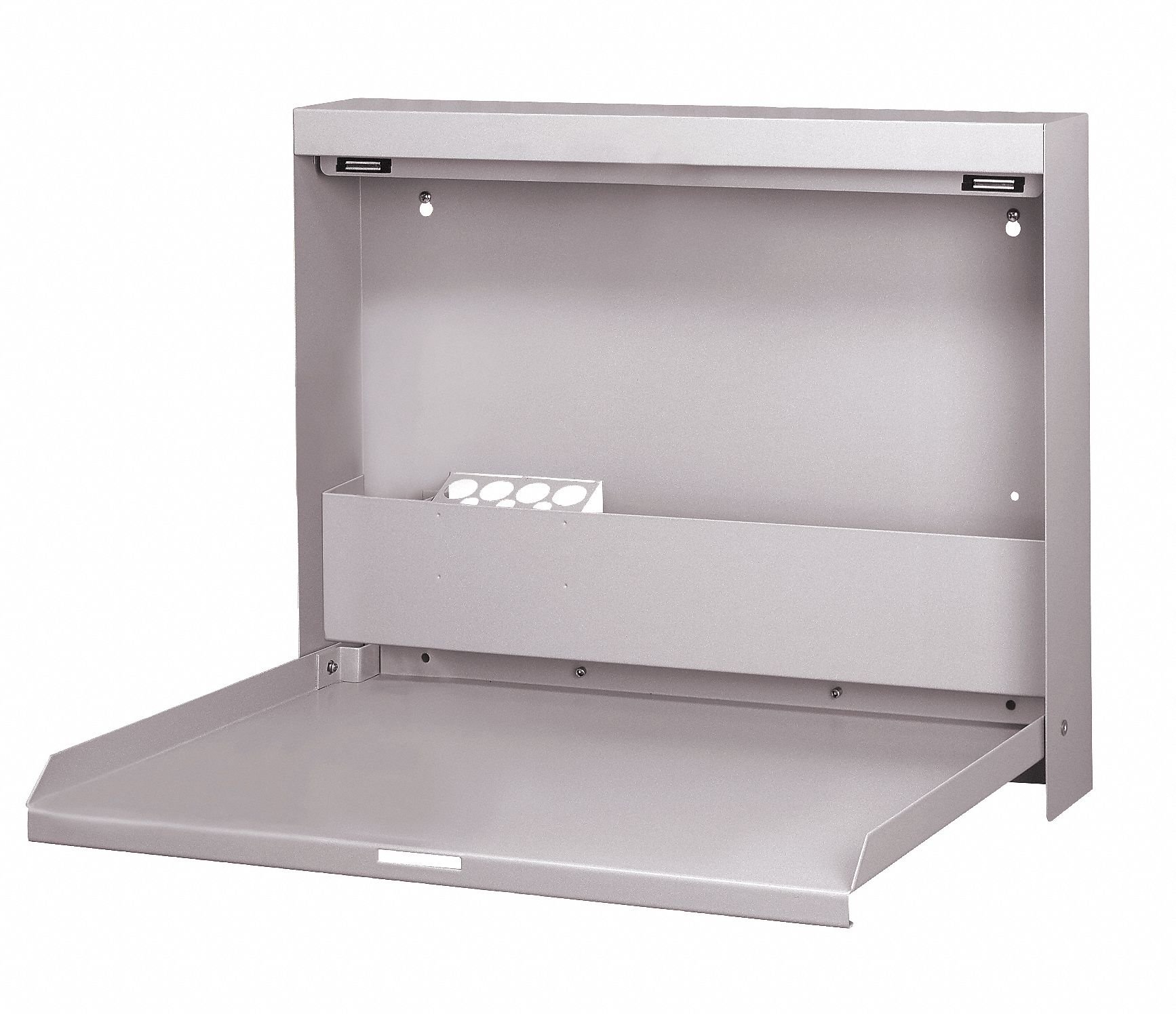 Wall Mounted Desk, 20x16-3/8x3-3/8In, Gray