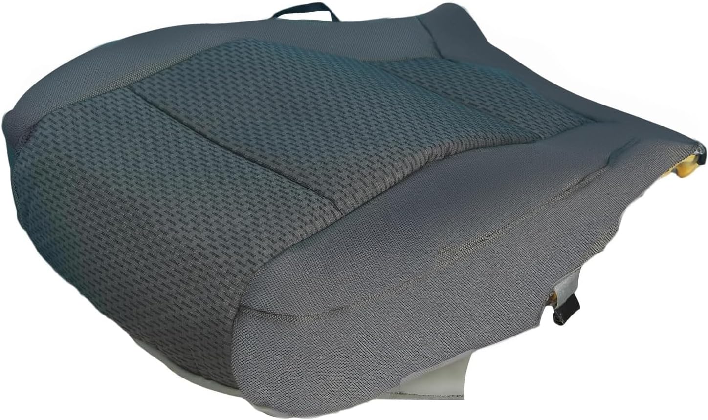 Medium Gray Cloth Driver Side Bottom Seat Cover Compatible with Ford F150 XLT 2015 2016 2017 2018 2019 2020