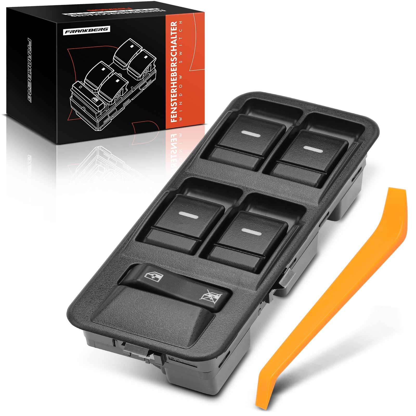 Frankberg Interruttori alzacristalli Anteriore sinistro Compatibile con R.a.n.g.e R.o.v.e.r Sport L320 Discovery III L319 Discovery III TAA Replace# YUD501110PVJ