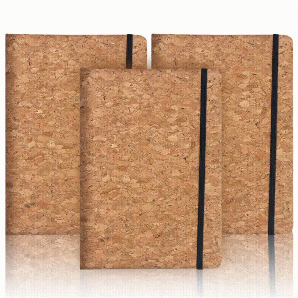 Blocco note con rilegatura A5 Quaderno for riunioni Diario aziendale for ufficio Quaderno con venature del legno addensato