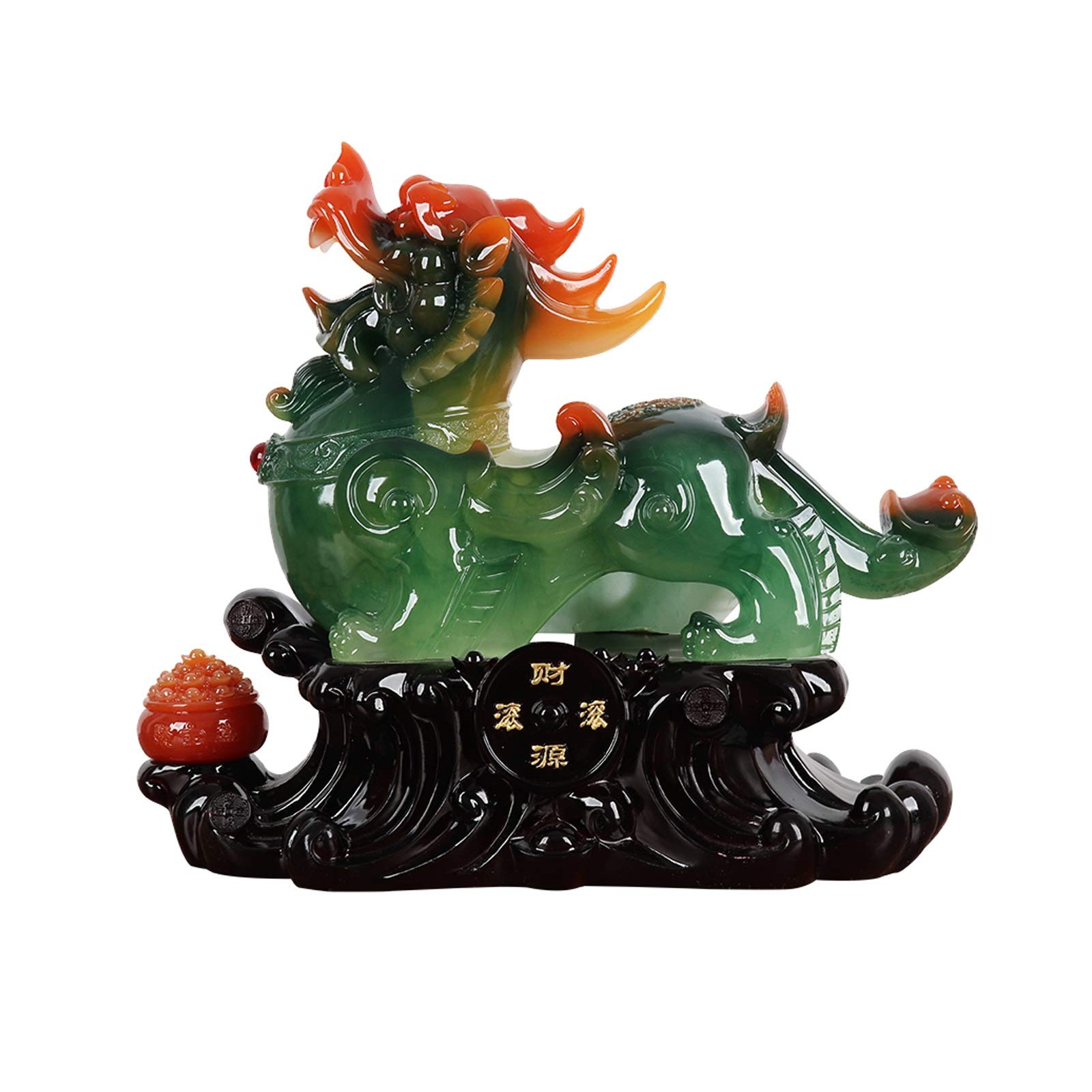 zlw-shop Pi Xiu Decorations Feng Shui Lucky Jucai Crafts Office Shop Cashier Desk Decoration Collection Suitable for Sending Friends and Family (Size : Medium)