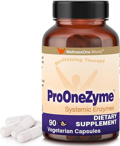 Miniatura 1 de Las mejores enzimas sistémicas proteolíticas Pro OneZyme con nattokinasa y seaprose 90 cápsulas
