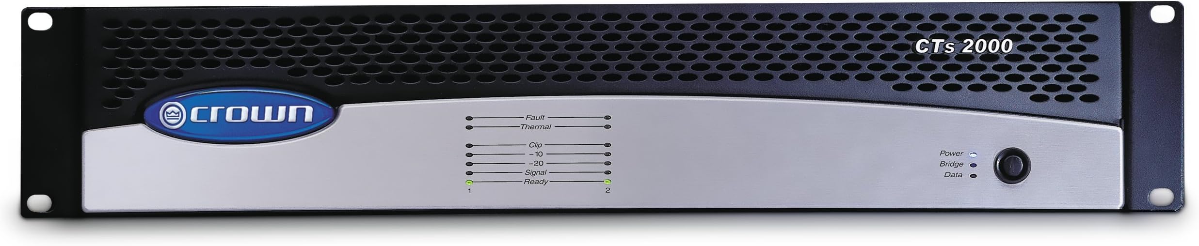 Crown CTs2000 Power Amplifier 2-Channel 2000W 8ohm by Harman (CTs 2000 HiQnet and CobraNet Compatible)
