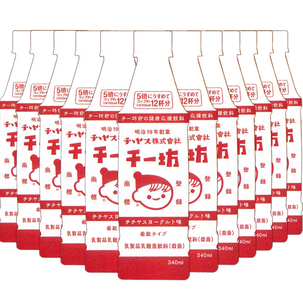 Amazon.co.jp: チチヤス チー坊 乳酸菌飲料 340ml 12本入り 希釈