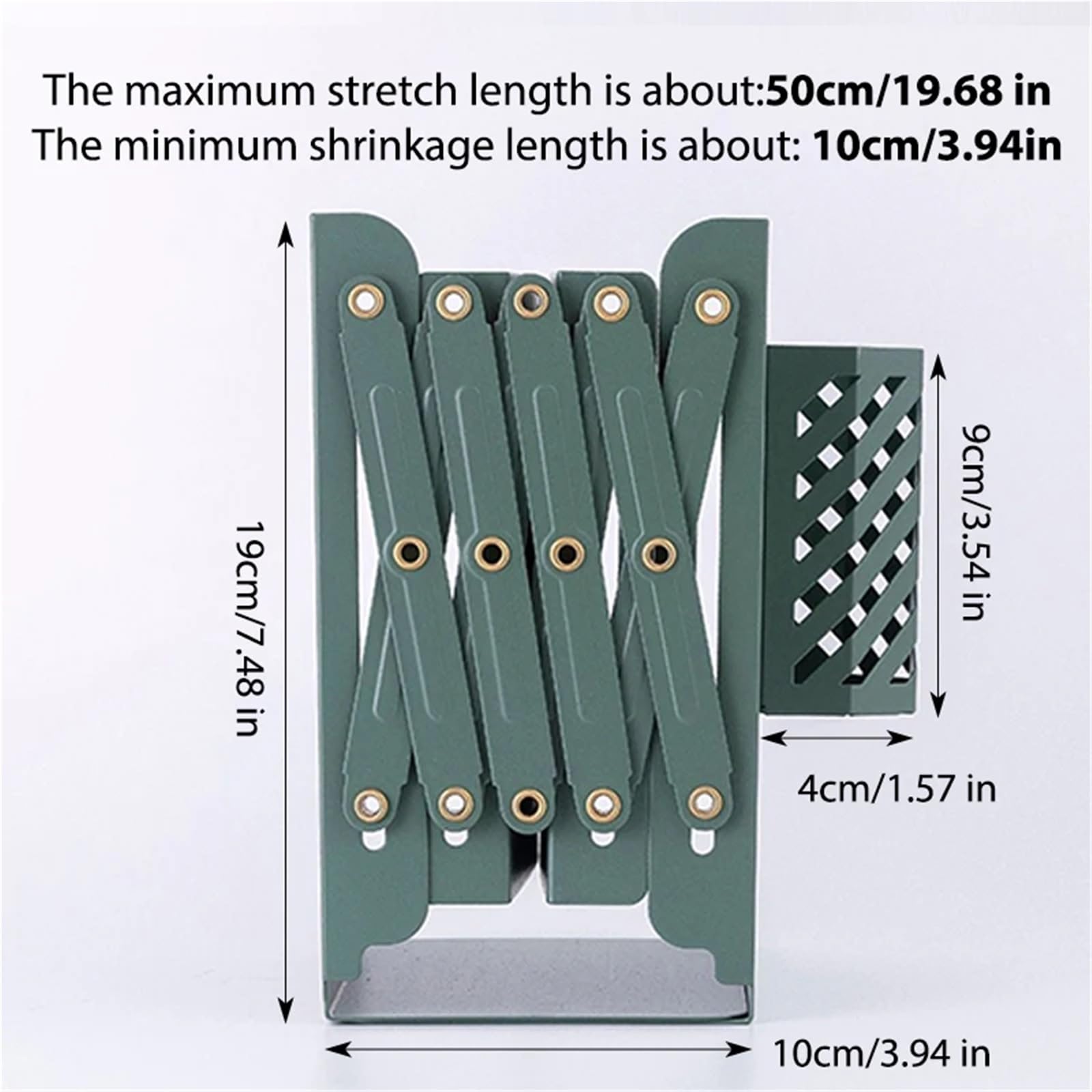 Buchstütze 1 stücke Skalierbare Metall Buchstützen Mit Stift Halter Stretch Schreibtisch Buch Lagerung Organizer Büro Liefert for Desktop Organisation(Black)
