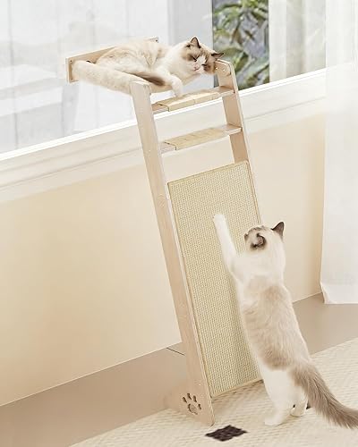 Cat Window Perch with Scratching Pad, 51'' Climbing Tree Include