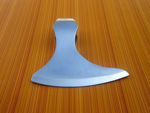 Miniatura 2 de Cazador medieval blanco hecho a mano de acero de alto carbono Tomahawk Viking Hacha cabeza con funda de cuero