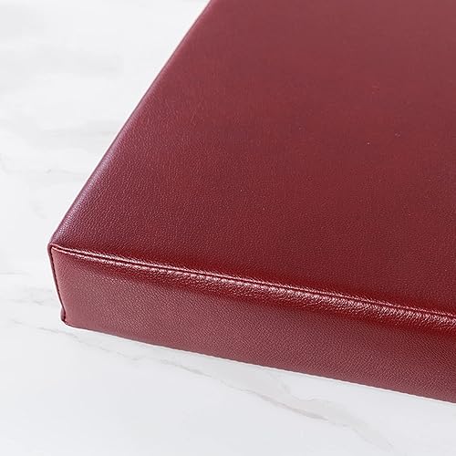 Miniatura 9 de Hruile Cojín de banco de piel sintética impermeable, antideslizante, para jardín, patio, para sofá y silla de comedor de 2 a 3 plazas, 31.5 x 11.8 x