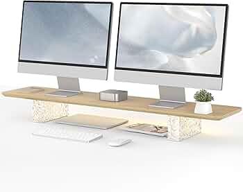 Amazon.co.jp: Fenge モニター台 卓上 デスクシェルフ モニター