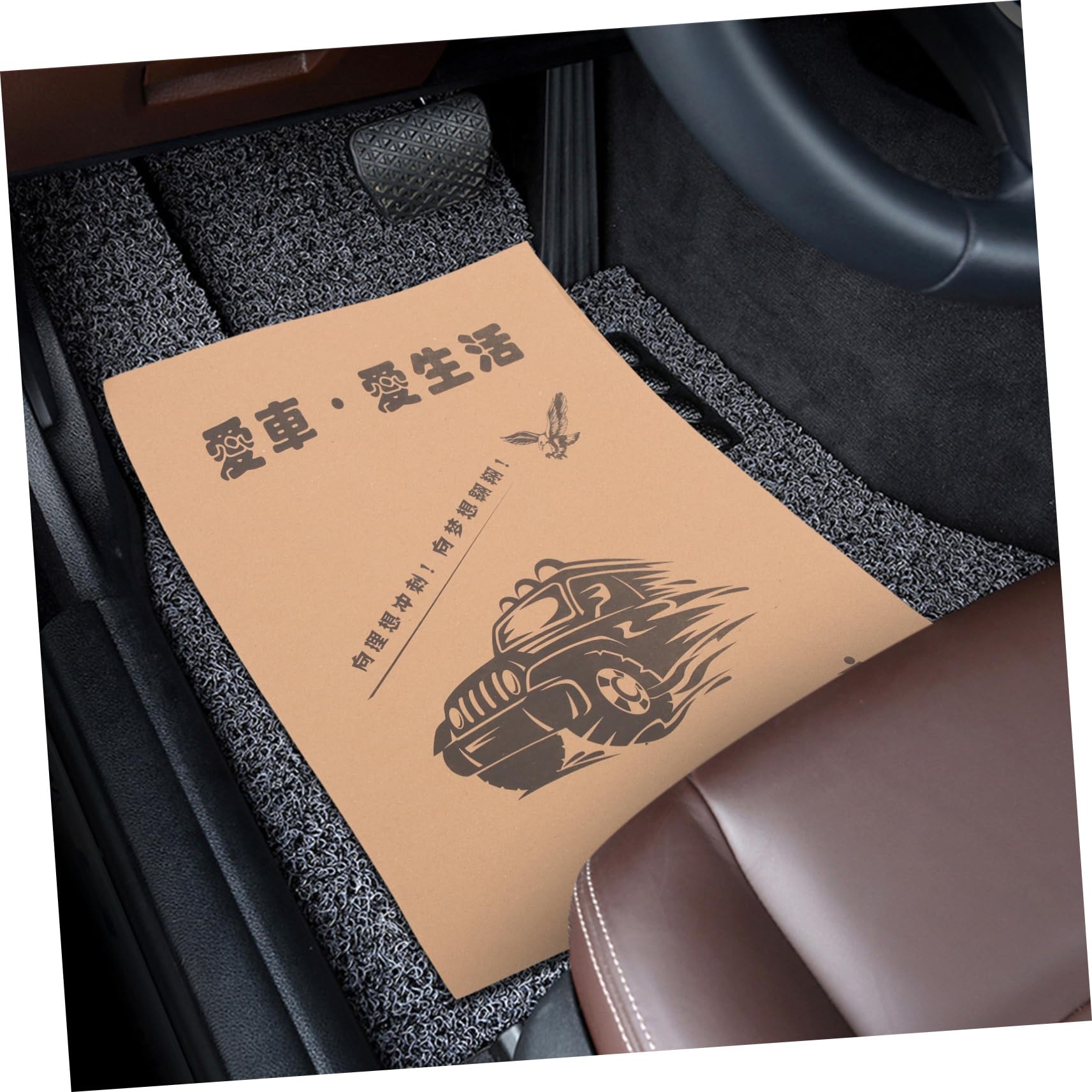 Tapis de Sol Automobiles Jetables pour Voiture, Lot de 50 en Papier