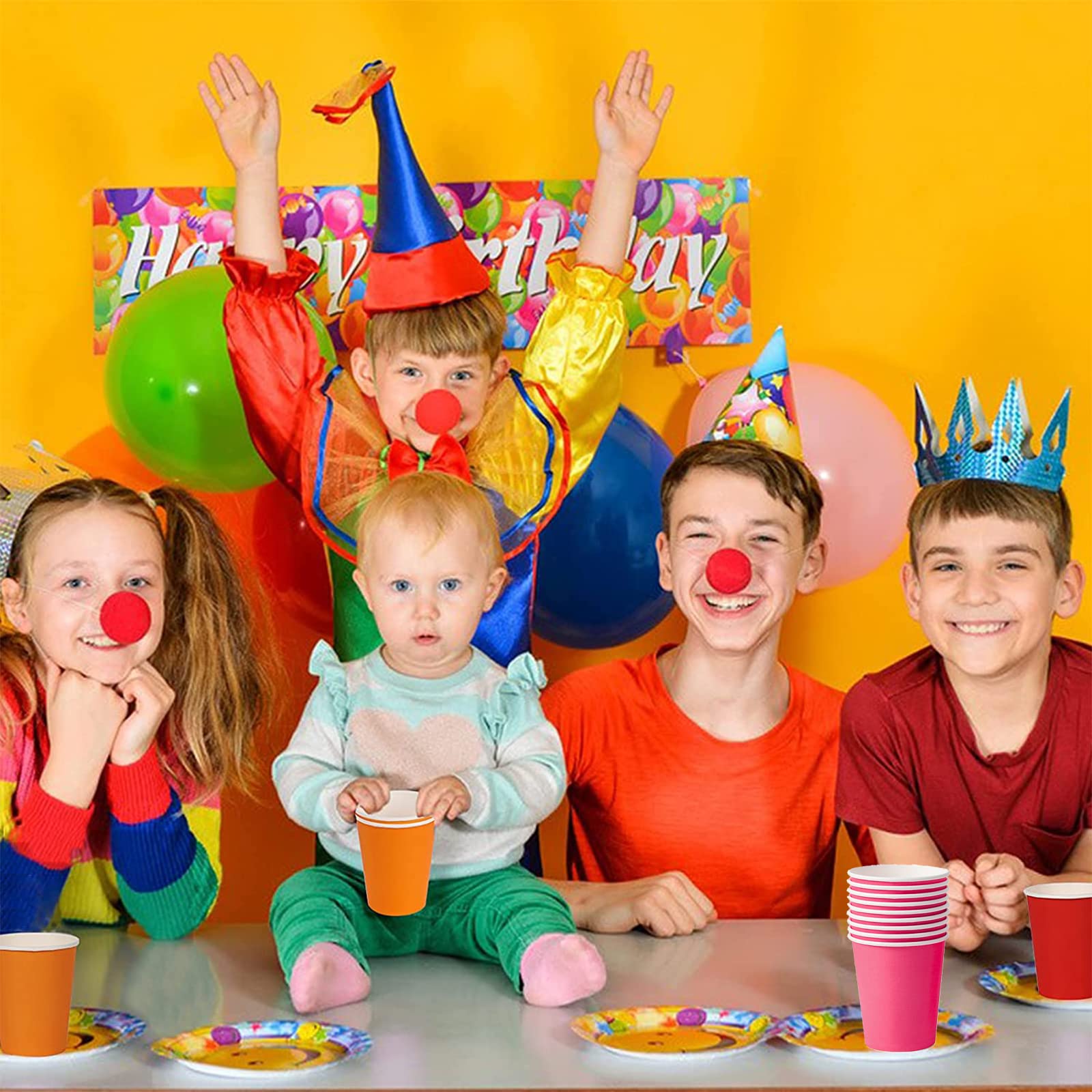URATOT Pappbecher Herbstfarben – 60 Stück, 4 Farben, 266 Ml | Ideal Für Parties & Events