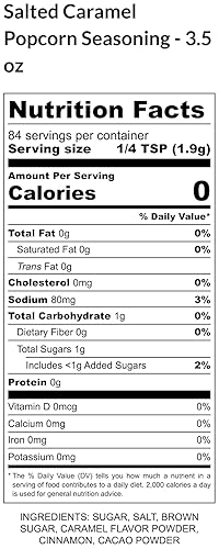 Miniatura 3 de Condimento para palomitas de maíz  Paquete de 6 dulces  Canela Chipotle  Caramelo salado  Chocolate de fogata  Mantequilla de maní  Azúcar de canela