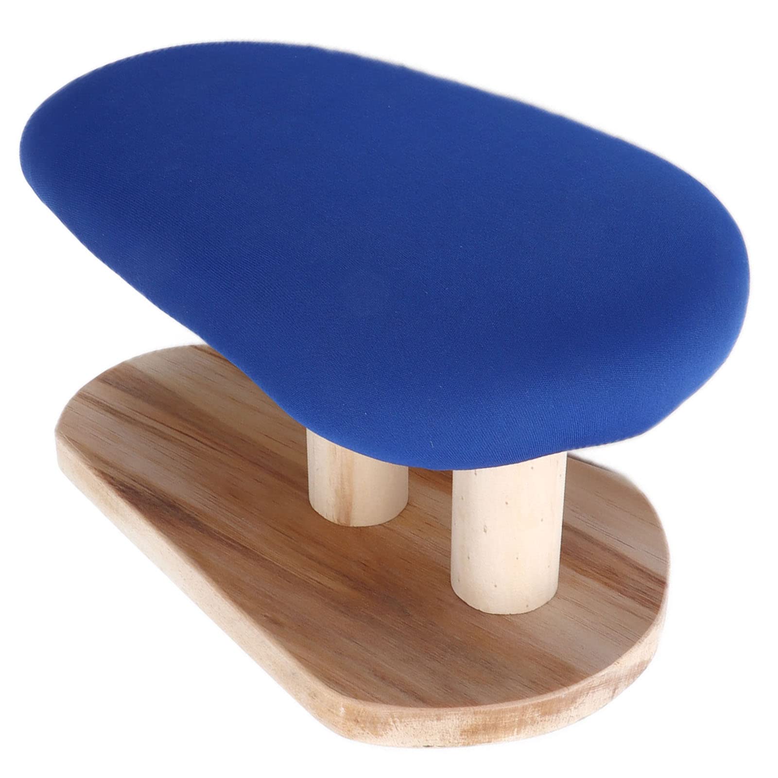 lyrlody Tabla de Planchar Doméstica con Borde Elástico, Forma Redonda, Material de Madera, Mesa de Costura
