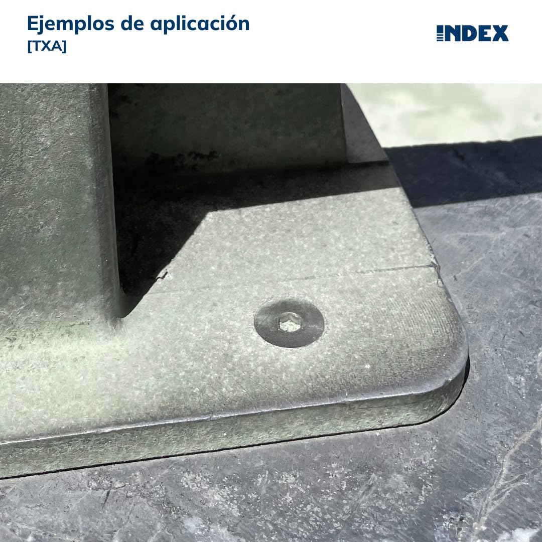 INDEX A PERFECT FIXING - TXA10120 [TXA] Tornillo para hormigón de fijación directa, Homologado, Cabeza avellanada y huella TX50, Bimetal, Medida: Ø10 x 120, Caja de 25 unidades