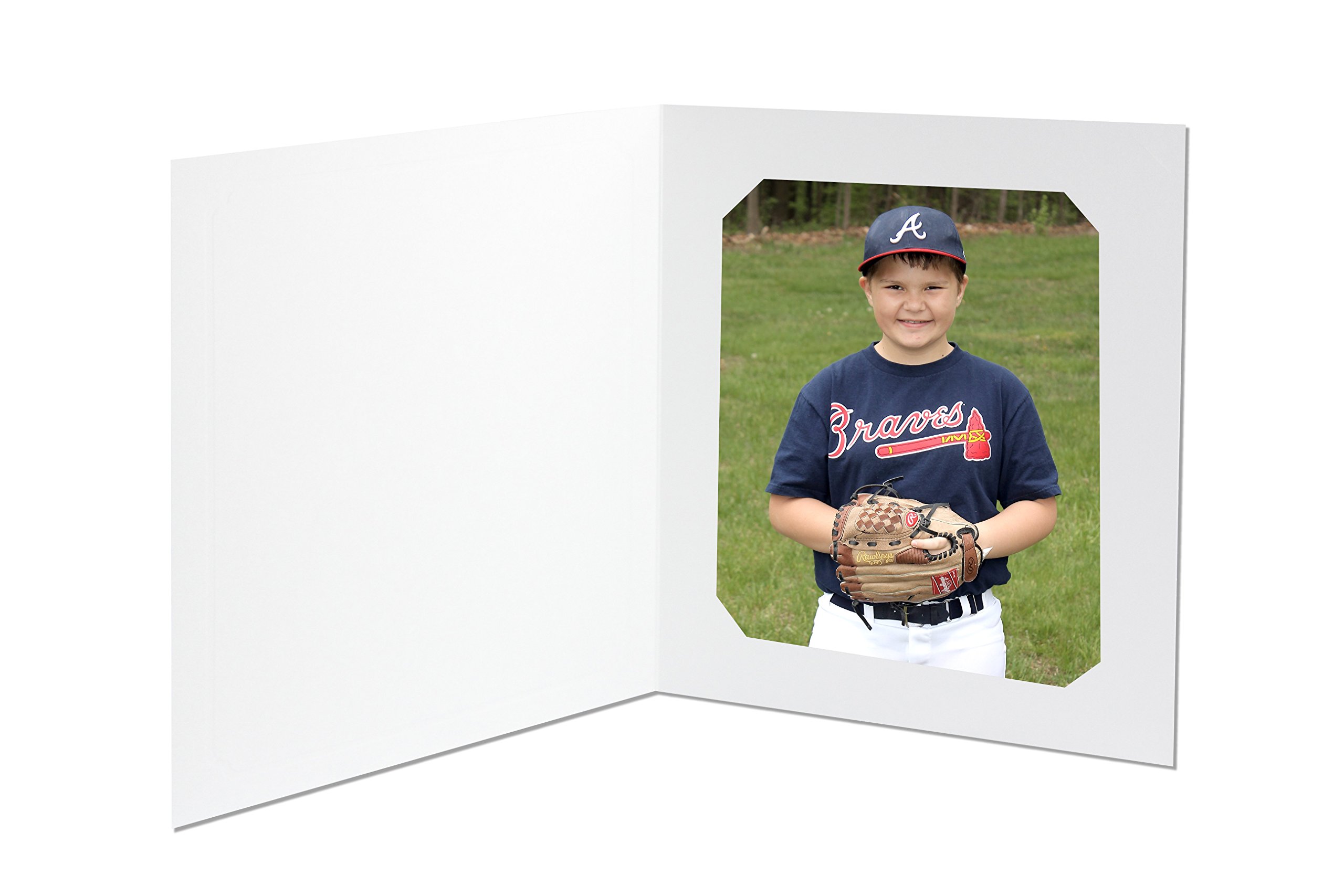 Tyndell White T-30 Photo Folder 8x10/6x8 (10 Pack)