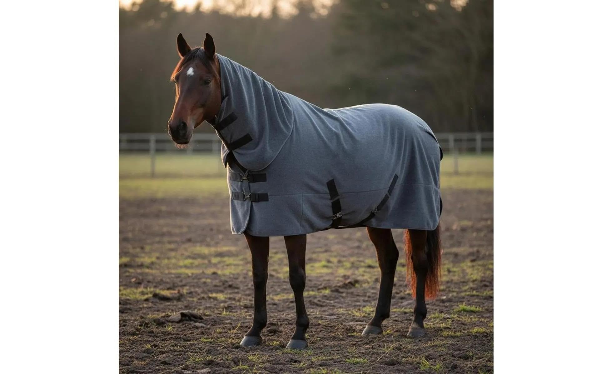 Coperta Invernale for Cavalli, Coperta In Pile Delicata Sulla Pelle | Forniture equestri anti-sfregamento ad asciugatura rapida for esterni