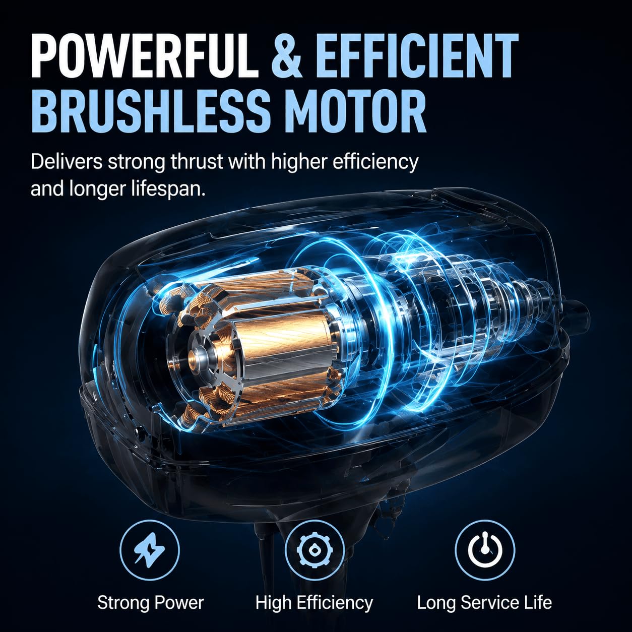 Elektromotor Für Kolibri KM-360 2000-2026,12V Bootsmotor