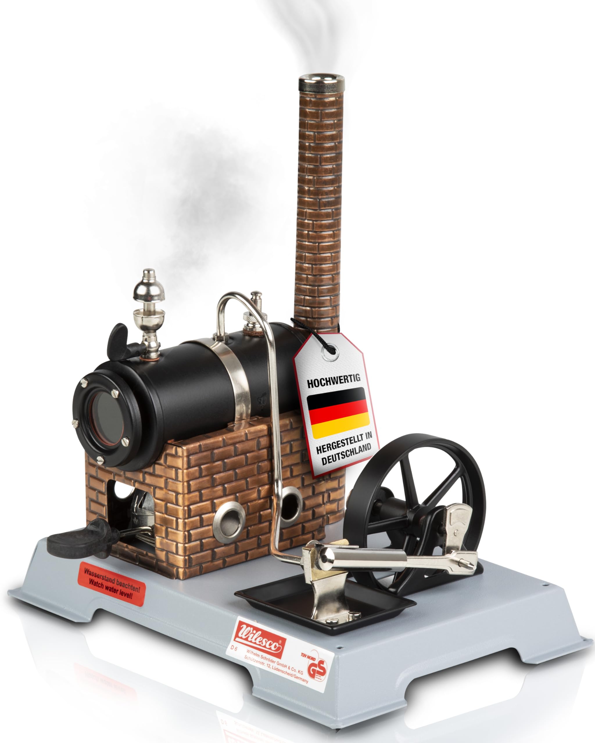 Wilesco Steam Engine D6 - Classic Design for Children from 8+