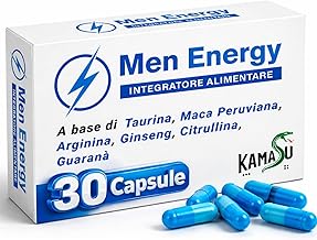 Men's Supplement Pills Long Effect 30 Capsules Rapid Absorption Formula Peruvian Maca Supplement Arginine Support Energy, Vitality and Physical Resistance Citrulline Ginseng