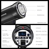 GODOX SK400II-V Flash da Studio Stroboscopico SK400II-V Bowens Mount,400W,Sistema X Wireless 2.4G,5600±200K,Lampada per Modellazione LED con Montaggio Bowens per Studio (SK400II Versione Aggiornata) - 7