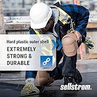 Vista 29 de Sellstrom S96211, rodillera Knee Pro universal híbrida ultra flexible con gel, color negro y naranja