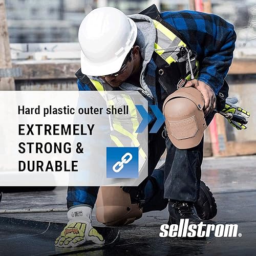 Miniatura 29 de Sellstrom S96211, rodillera Knee Pro universal híbrida ultra flexible con gel, color negro y naranja