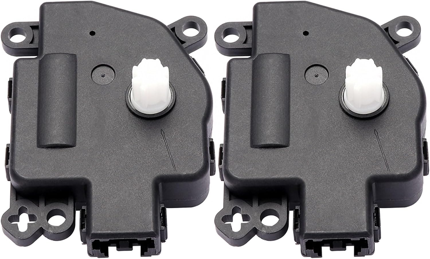 HVAC Heater Blend Door Actuators - Direct Fit for Dodge for Avenger 2008-2014,for Jeep for Compass 2012-2017 - Recirculation & Air Door Actuator - Replaces 604-021 68037360AB - Black 2PCS