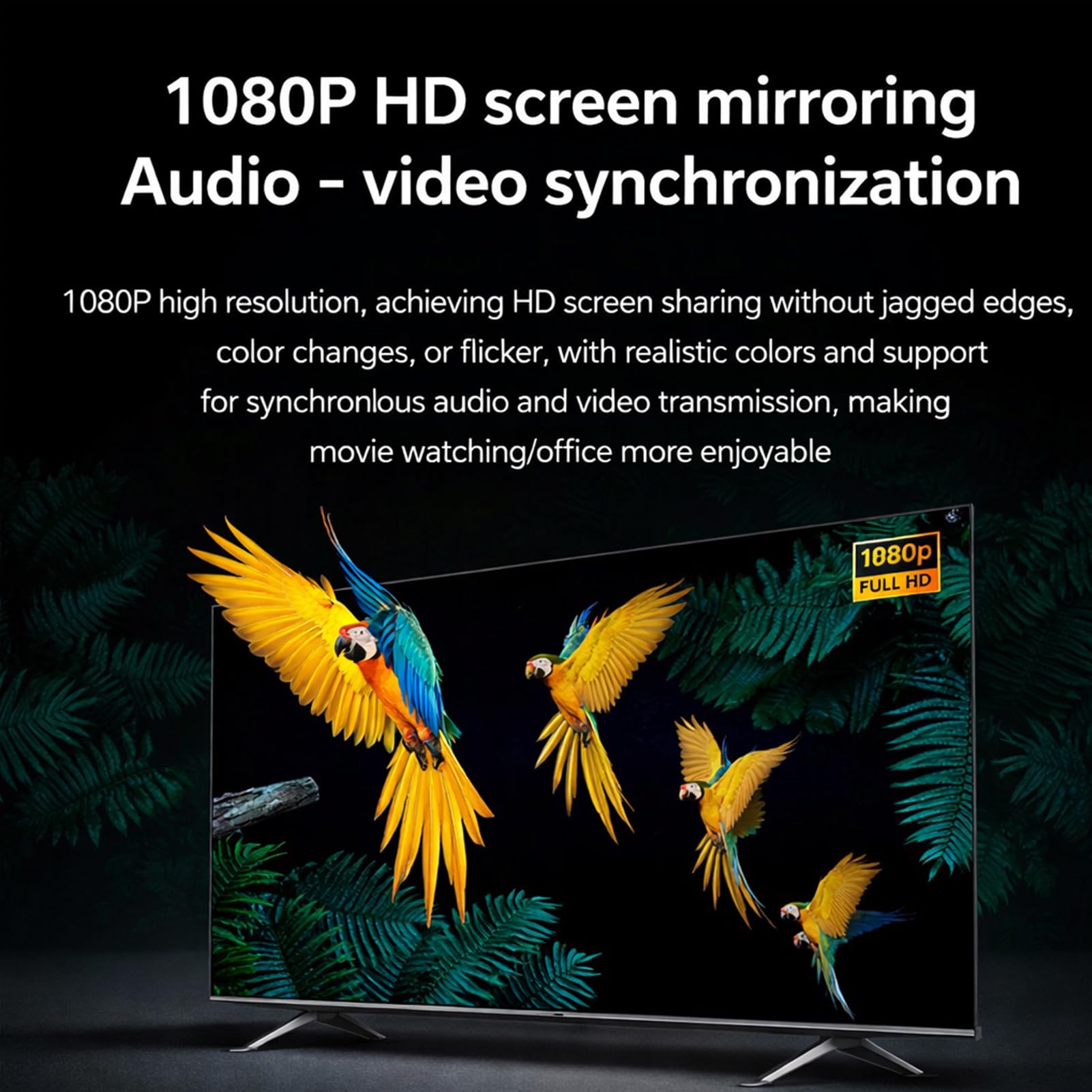 Elprico Trasmettitore e Ricevitore HDMI Wireless, Adattatore Display Wireless per Streaming 1080P 60Hz 5G per Smartphone Laptop Proiettori