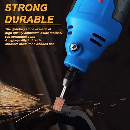 Miniatura 3 de Paquete de 72 brocas de lijado para herramienta rotativa Dremel, brocas de lijado de piedra con vástago de 18 pulgadas, ruedas de pulido abrasivo de