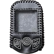Remote Key Fob Leather Case,Compatible with Compustar PRO T13 RFX-P2WT13-SF, with Screen Protector Remote Cover Key Shells