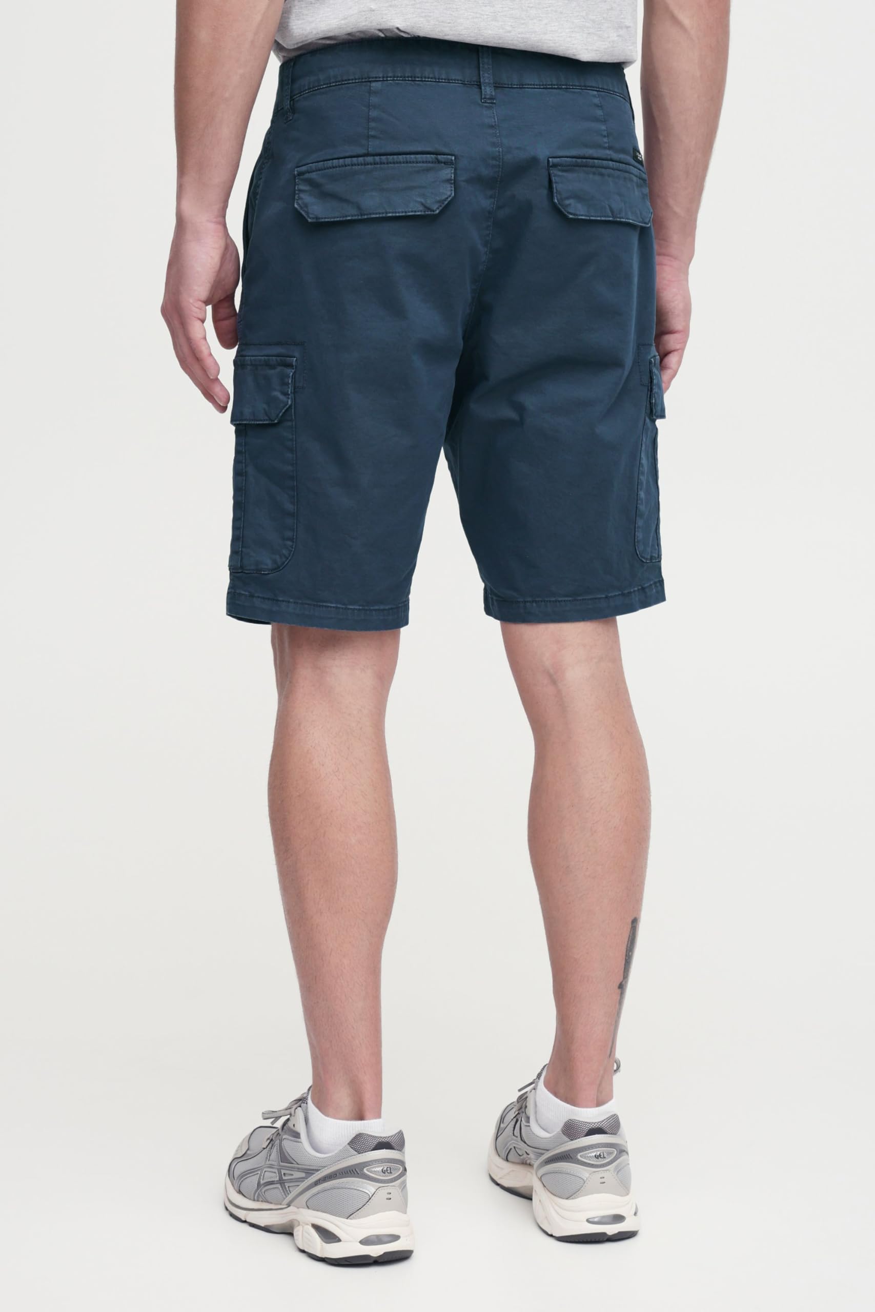 BLEND BHBarni Homme Cargo Shorts Bermuda Pantalon Court avec Poches Cargo Boucles de Ceinture Mélange de Coton Regular Fit