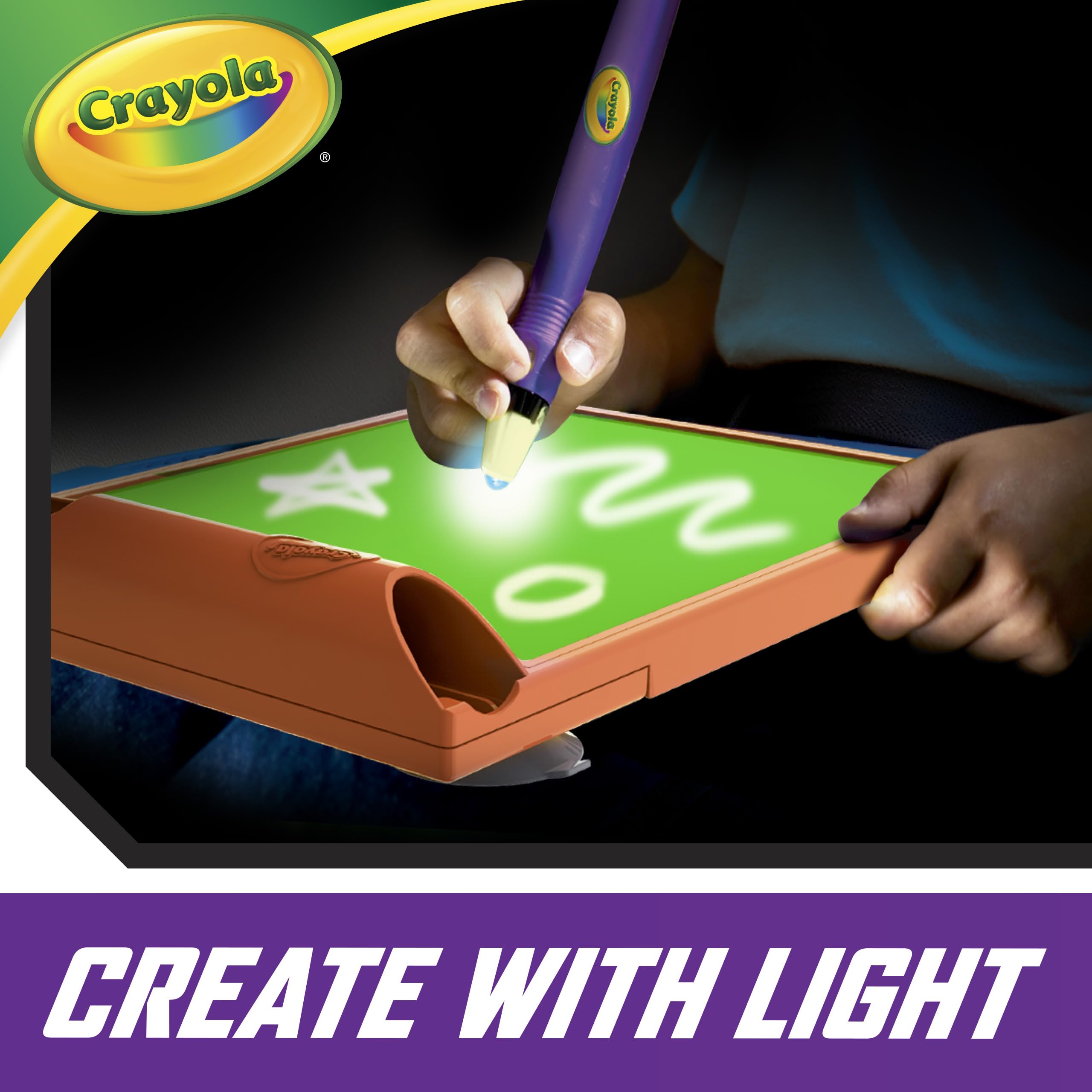 Crayola - Travel Glow Art Studio, Lavagna Luminosa, Gioco e Regalo per bambini, da 6 anni