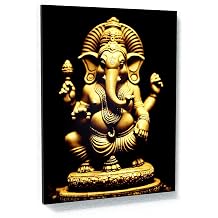 Sense Canvas Ganesha Hindu God 1 Canvas Art - Home Decor Wall Art Print Poster Painting Large 30x40 / 0.75"