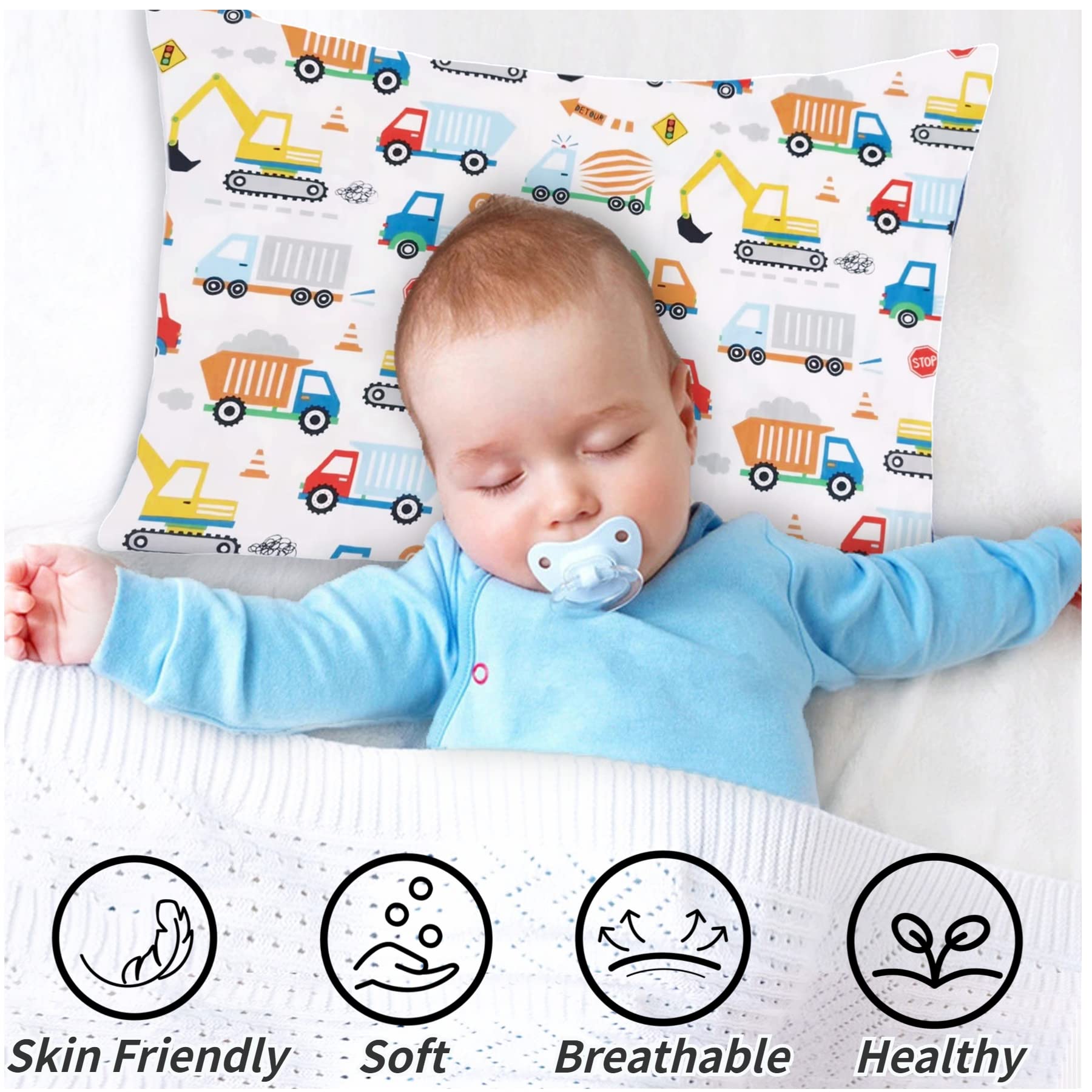 Small Pillow Cases 2-Pack Kids Pillowcases 13x18