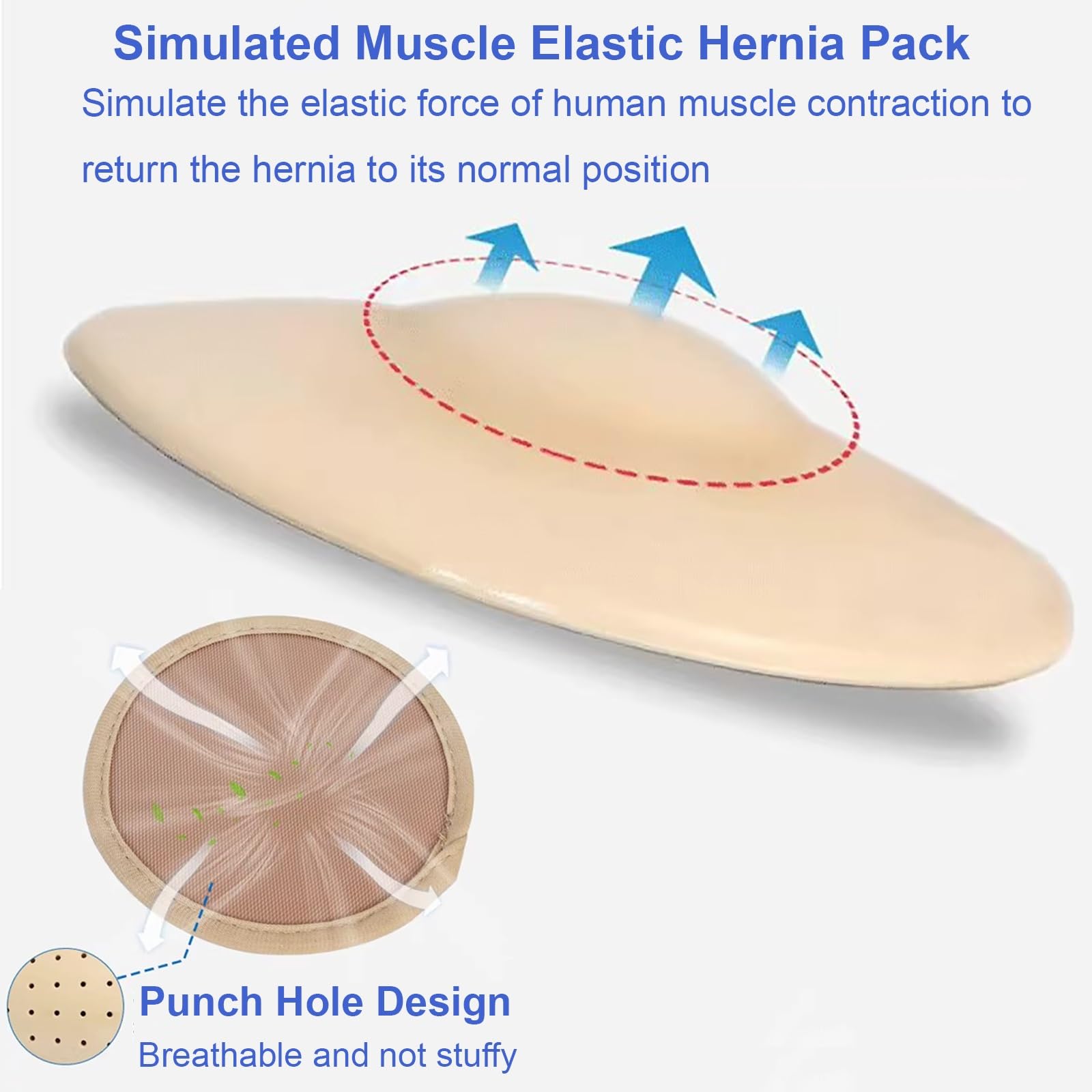 Fascia Ernia Ombelicale per Uomo e Donna, Fascia Addominale Post Operatoria, Più Larga di 20cm, con 4 Cuscinetti di Compressione Rimovibili, per Ombelico, Ventrale, Incisionale, Epigastrica(Black,M)