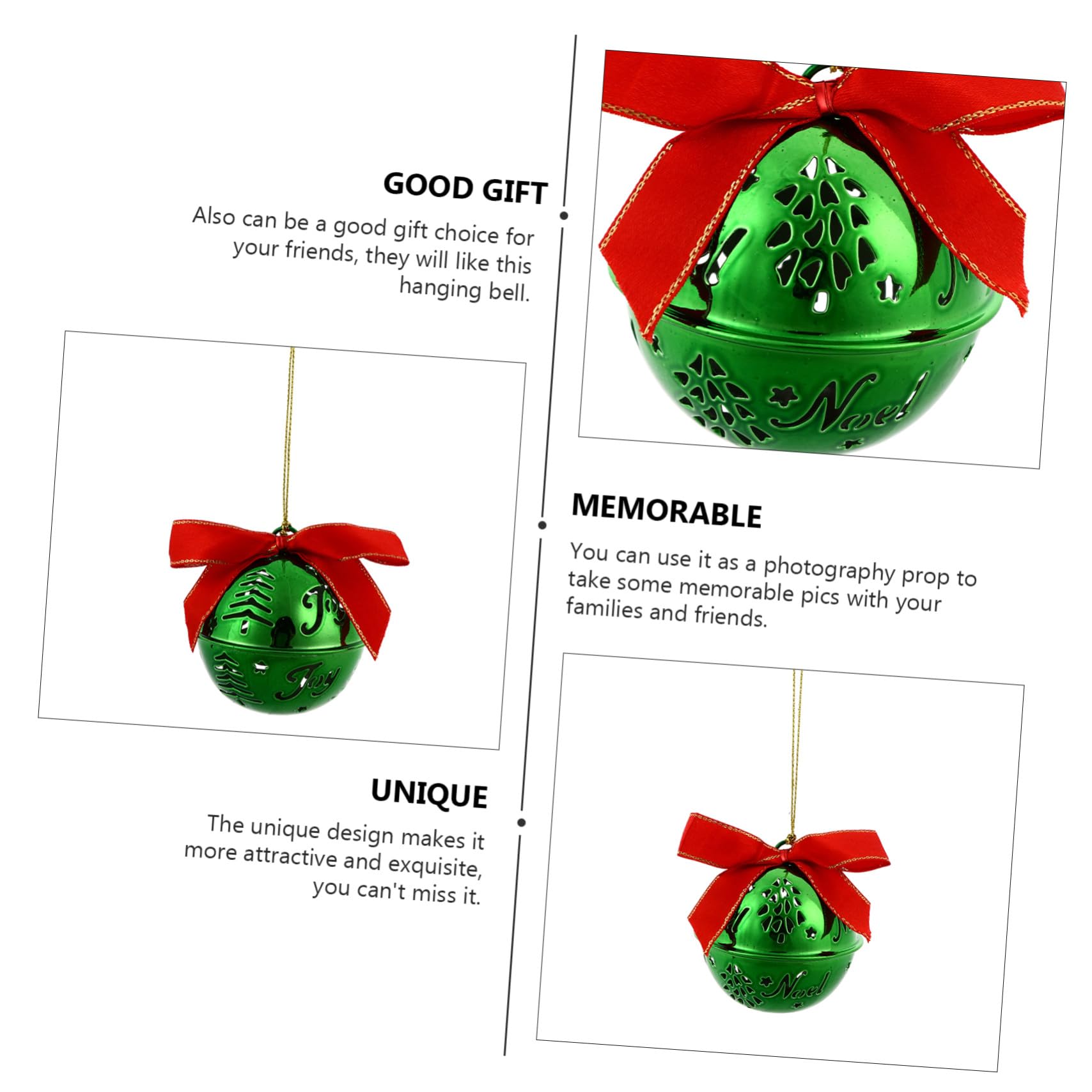 12pezzi Campane Natalizie Pendenti Decorazione Albero Di Natale Ornamento Da Appendere Decorazione Da Appendere Per Casa Campane Natalizie Pendenti