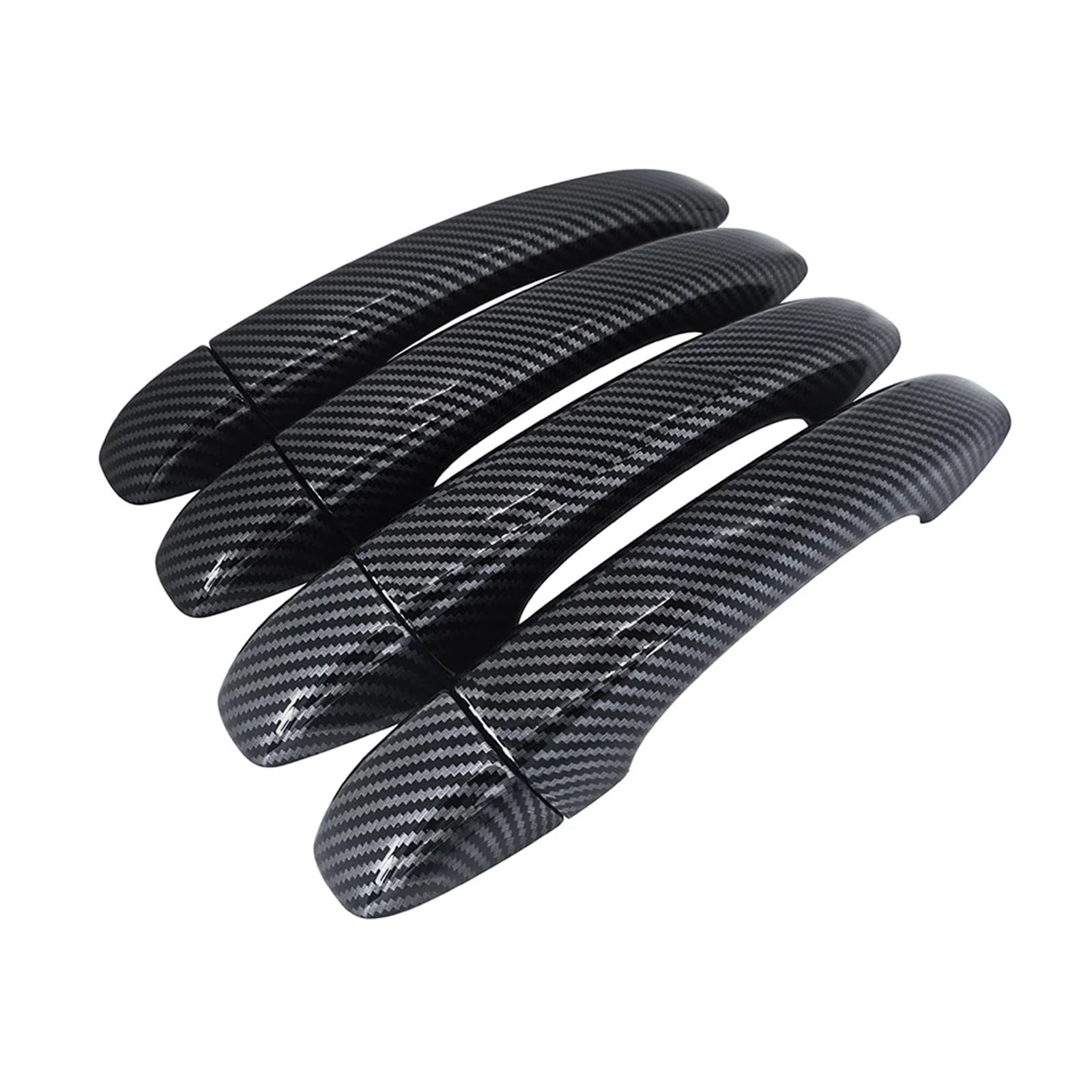 Zhauyorv Carbon Fiber Door Handle Covers Compatible With Mitsubishi Asx, 2019-2024