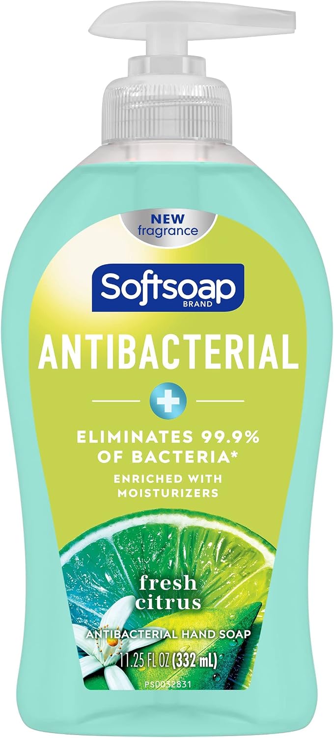 Softsoap Antibacterial Liquid Hand Soap, Fresh Citrus - 11.25 fluid ounce