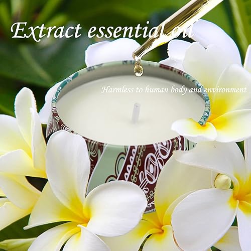 Miniatura 3 de Paquete de 2 velas perfumadas, velas de aromaterapia de 2.5 onzas para el hogar, velas de soja naturales con aromas florales, juego de velas