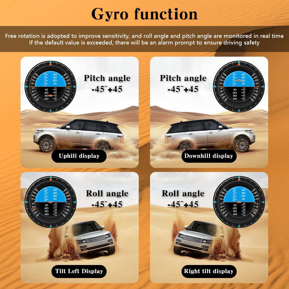 Head Up Wyświetlacz Auto HUD Wyświetlacz GPS Temperatura wody Ciśnienie oleju Temperatura oleju Modyfikacja Samochodu Turbodoładowany Wyświetlacz Head-up Head Up