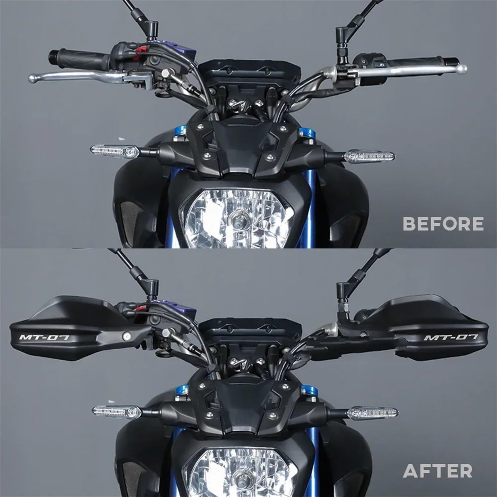 Paramanos Cortavientos para Moto Protector De Manos Manillar para Yamaha MT07 FZ07 MT-07 2014-2024, Accesorios Motocicleta, Protector Mano, Deflector De Viento, Protector De Palanca