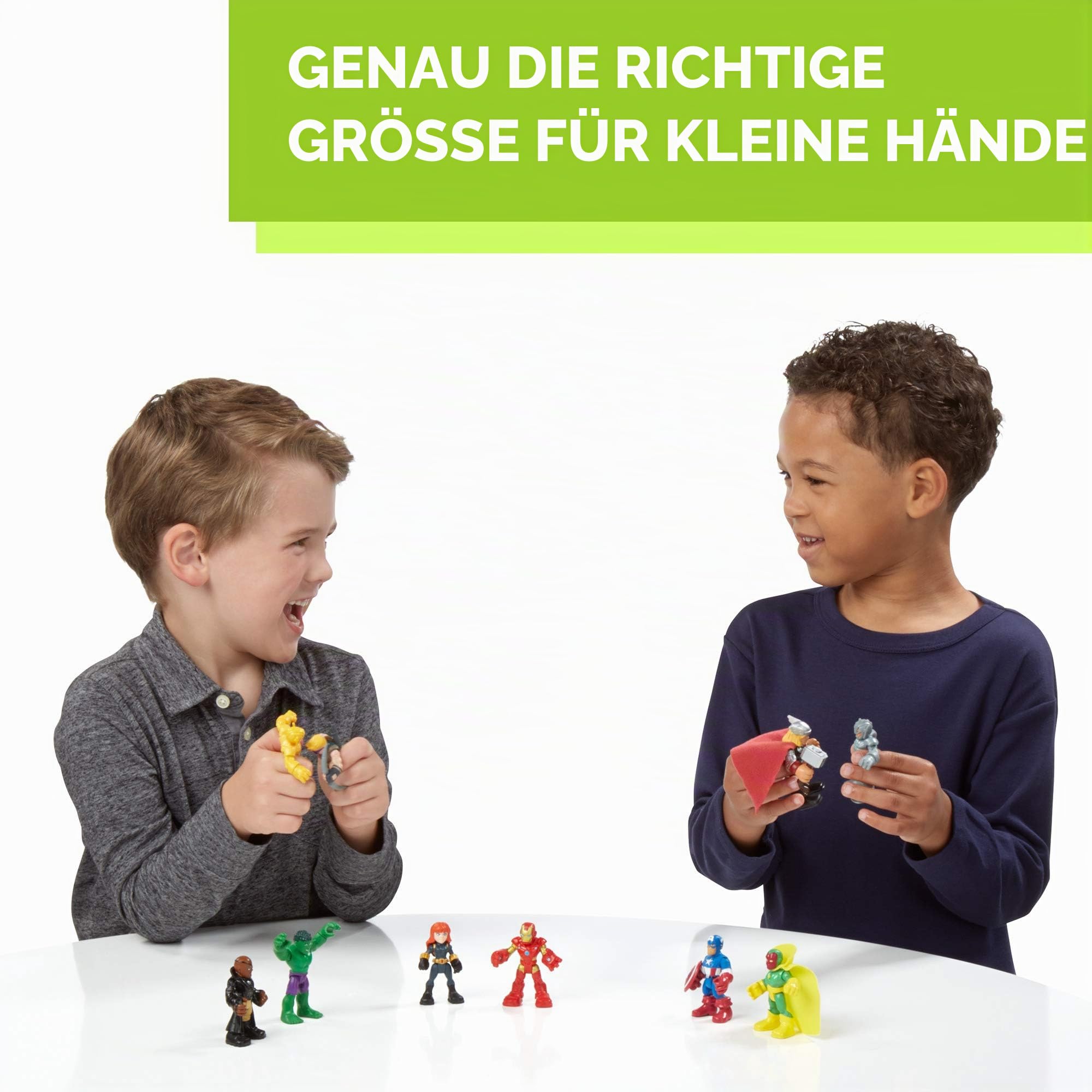 Marvel Playskool Heroes Super Hero Adventures Ultimatives Set, 10 Sammelfiguren, 6,3 cm Actionfiguren, Spielzeug für Kinder ab 3 Jahren (exklusiv bei Amazon)