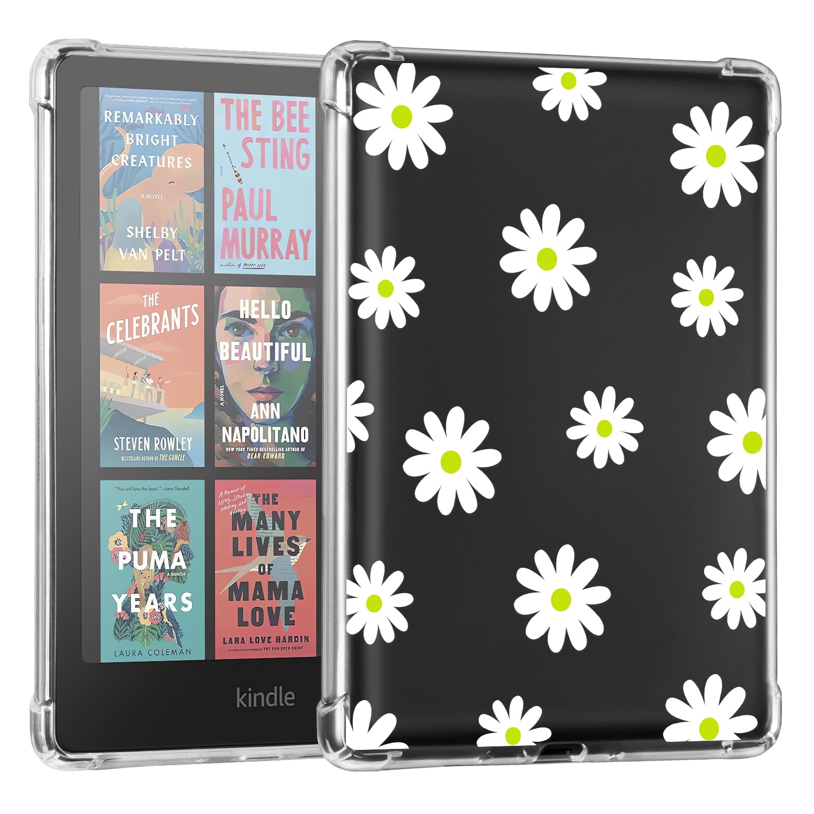 CoBak Case for 7" Amazon Kindle Paperwhite 2024 and Kindle Colorsoft Signature Edition - Transparent TPU and Corner protection Cover for Paperwhite 12th Generation, Clear — view 11